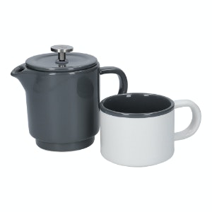 Cool Grey One Cup Cafetiere by Distinctly Living