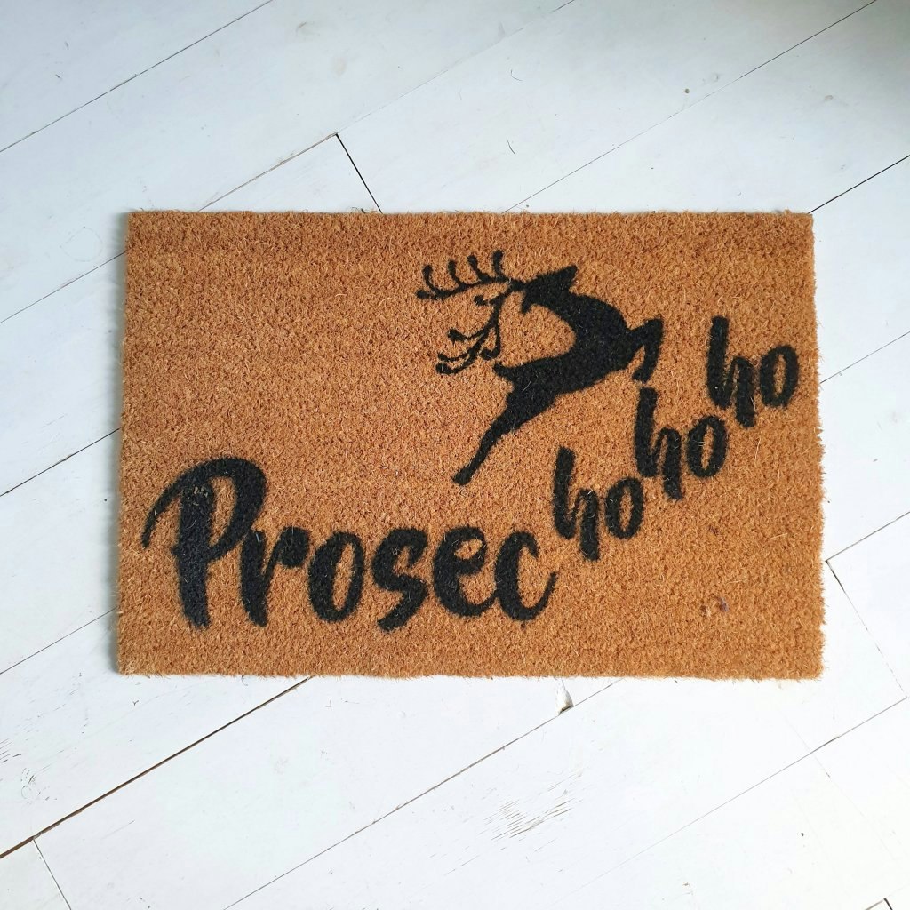 Prosec-ho-ho-ho! Doormat by Artsy Doormats