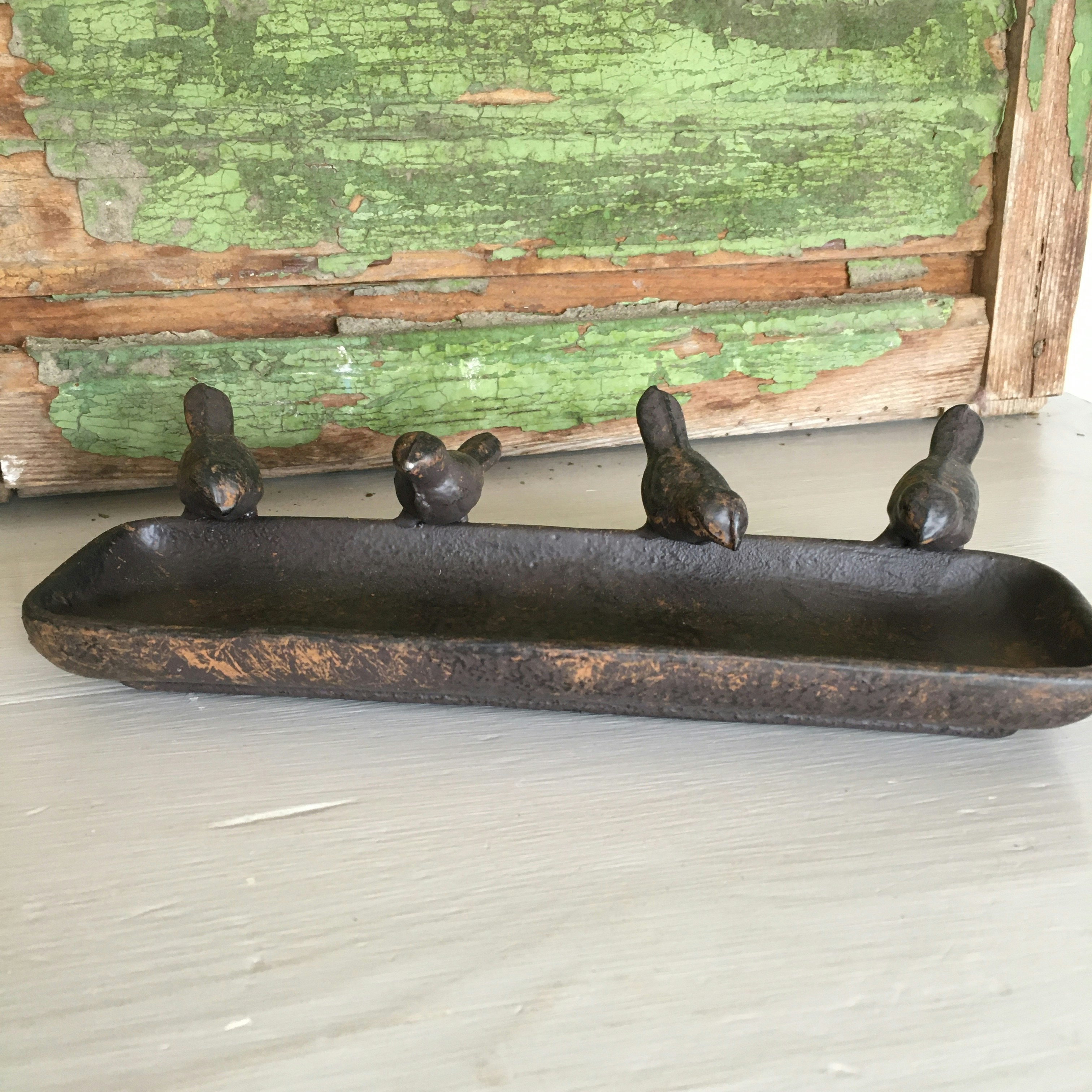 Cast Iron Sweet Little Bird Feeder by London Ornaments