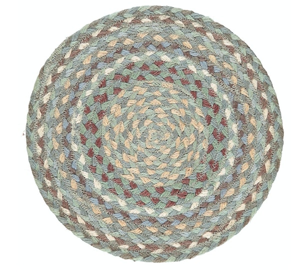 Set of 6 Seaspray Braided Placemats by The Braided Rug Company
