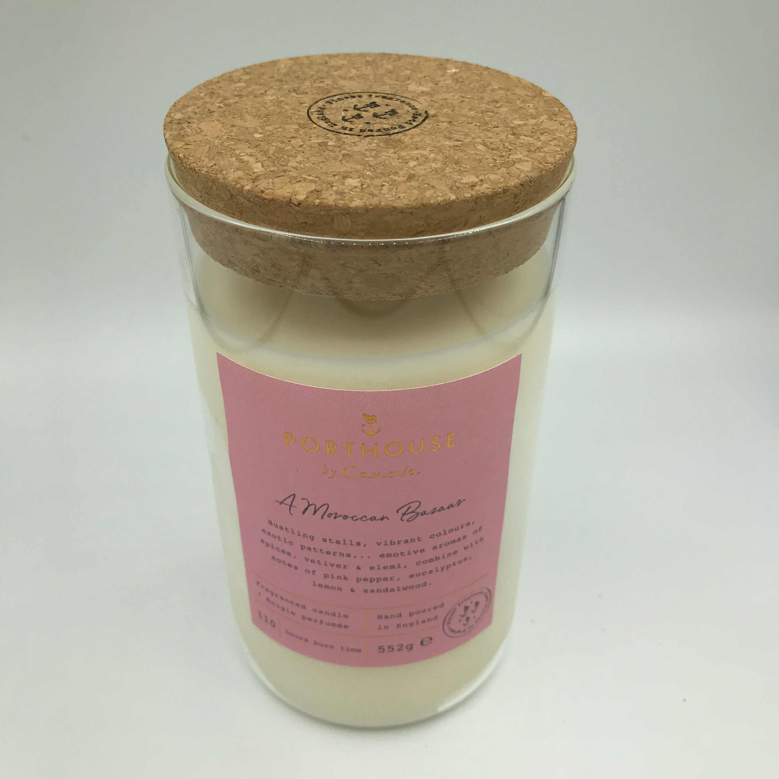 Porthouse A Moroccan Bazaar Candle 552g 110 Hours Burn Time by Canova