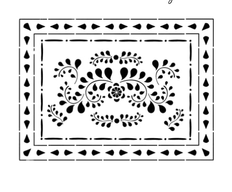 Faux Bone Inlay Stencil by Annie Sloan