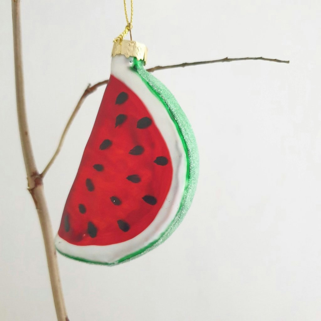 Glass Watermelon Decoration by Gisela Graham