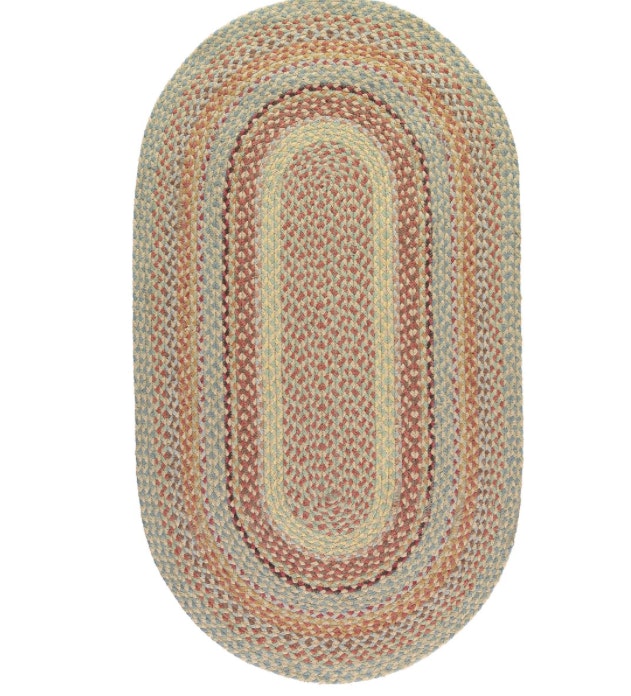 61 x 244cm Oval Pampas Organic Jute Rug by The Braided Rug Company