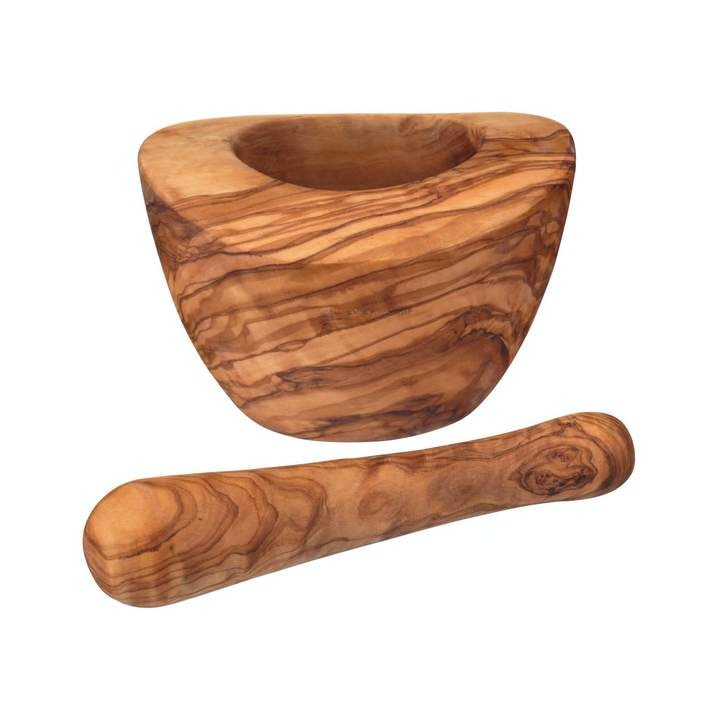Olive Wood Mortar and Pestle by Distinctly Living