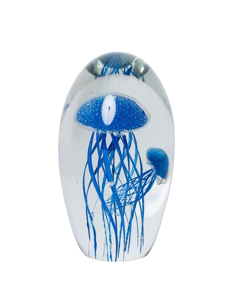 Blue Double Jellyfish Paperweight by Distinctly Living