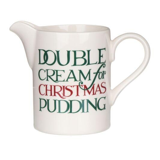 Small Christmas Toast and Marmalade Double Cream Straight Jug by Emma Bridgewater