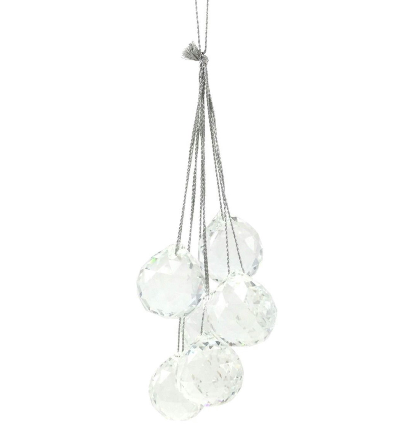 3cm Cluster of 6 Glass Hanging Crystals by Culinary Concepts