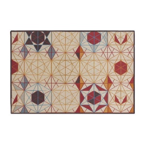 Rectangular Hexa Kilim Rug by GAN