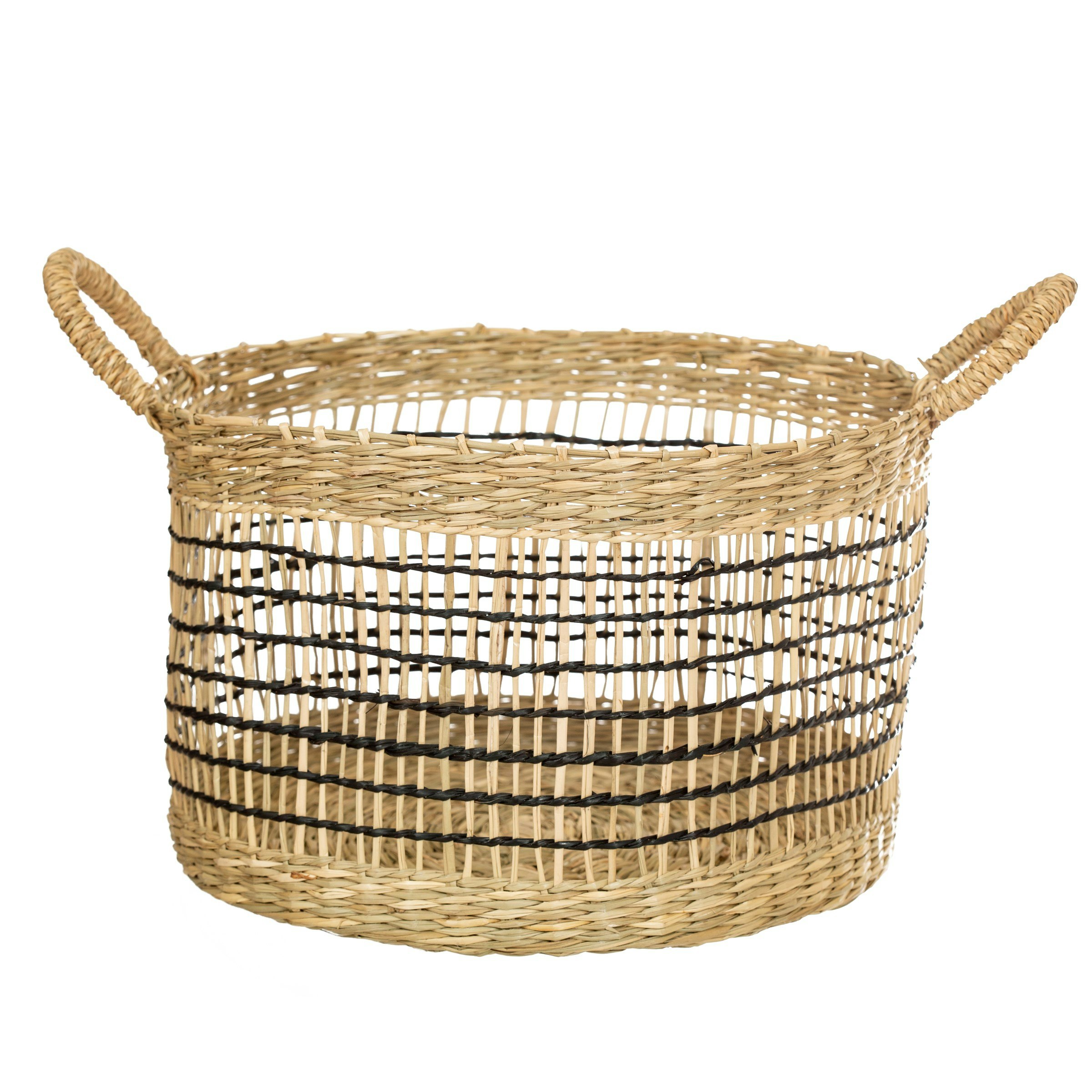 Large Seagrass Open Weave Basket by Sass & Belle
