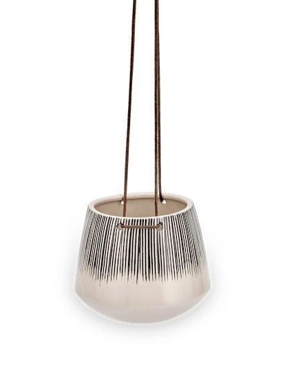 Matamba Ceramic Hanging Planter Large by Nkuku