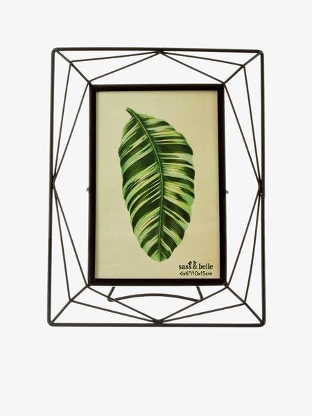 Trapeze Black Photo Frame by Sass & Belle