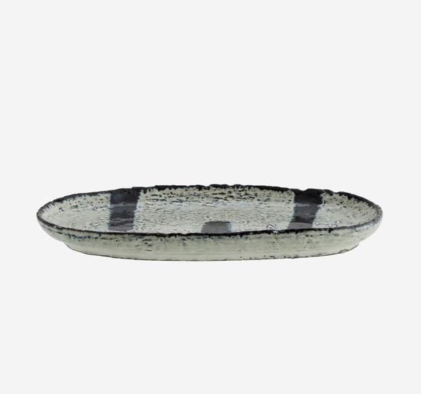 Oval Stoneware Platter Large by Madam Stoltz