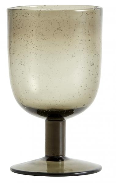 Maroc Wine Glass Smoke Set Of 2 by Nordal