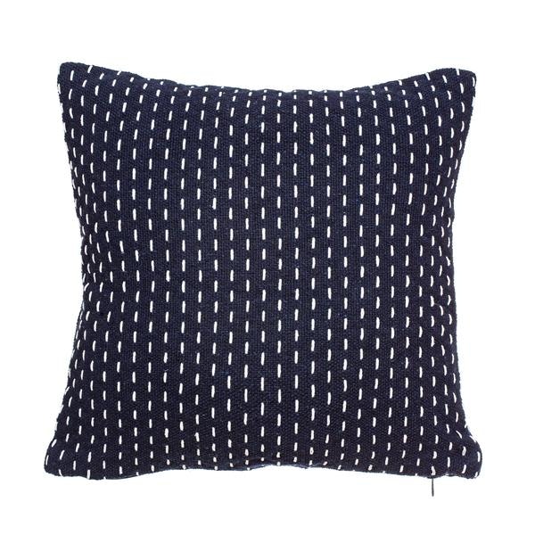 Blue Stitch Cushion by Sass & Belle