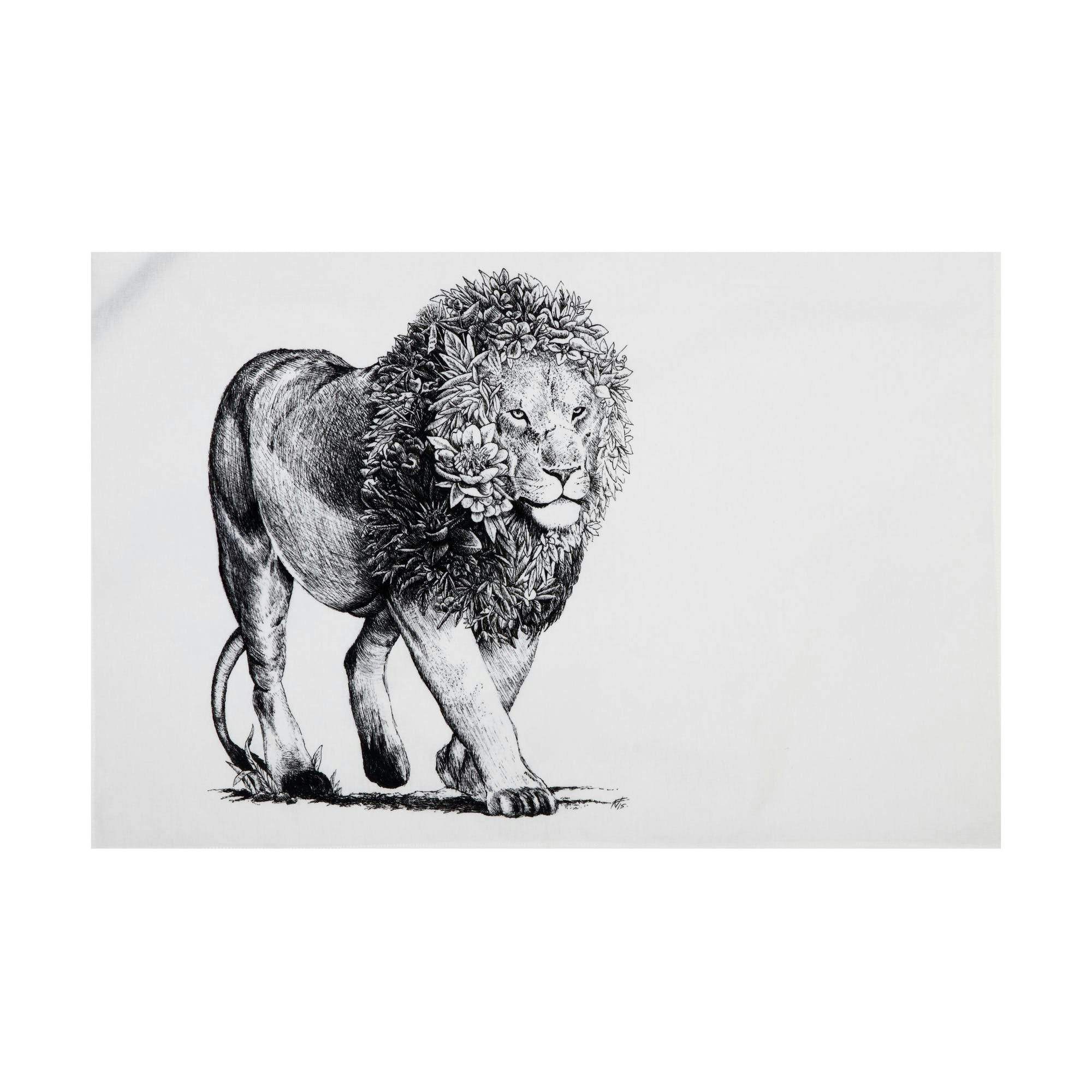 Lion Tea Towel by Distinctly Living