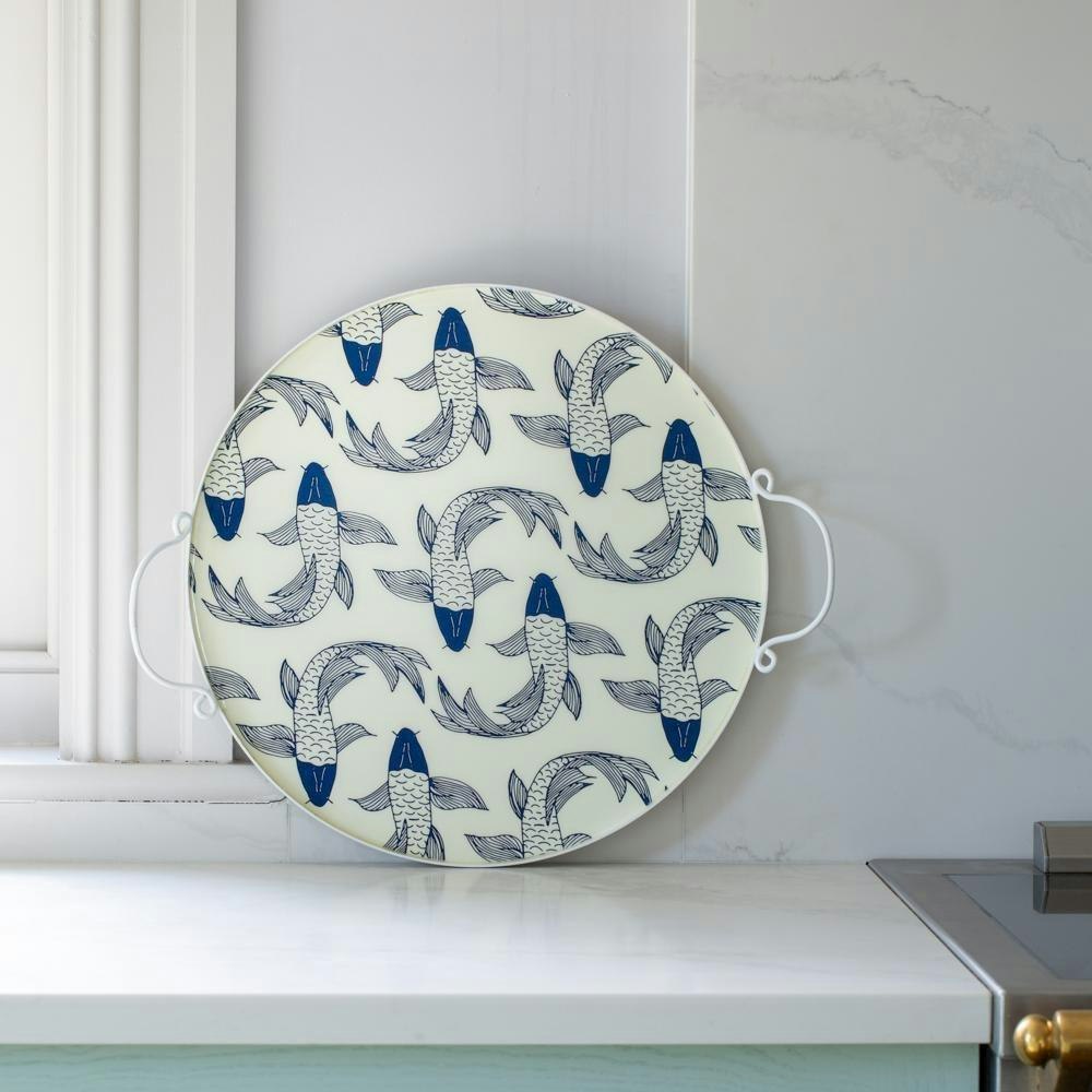Koi Fish Design Tray by Distinctly Living