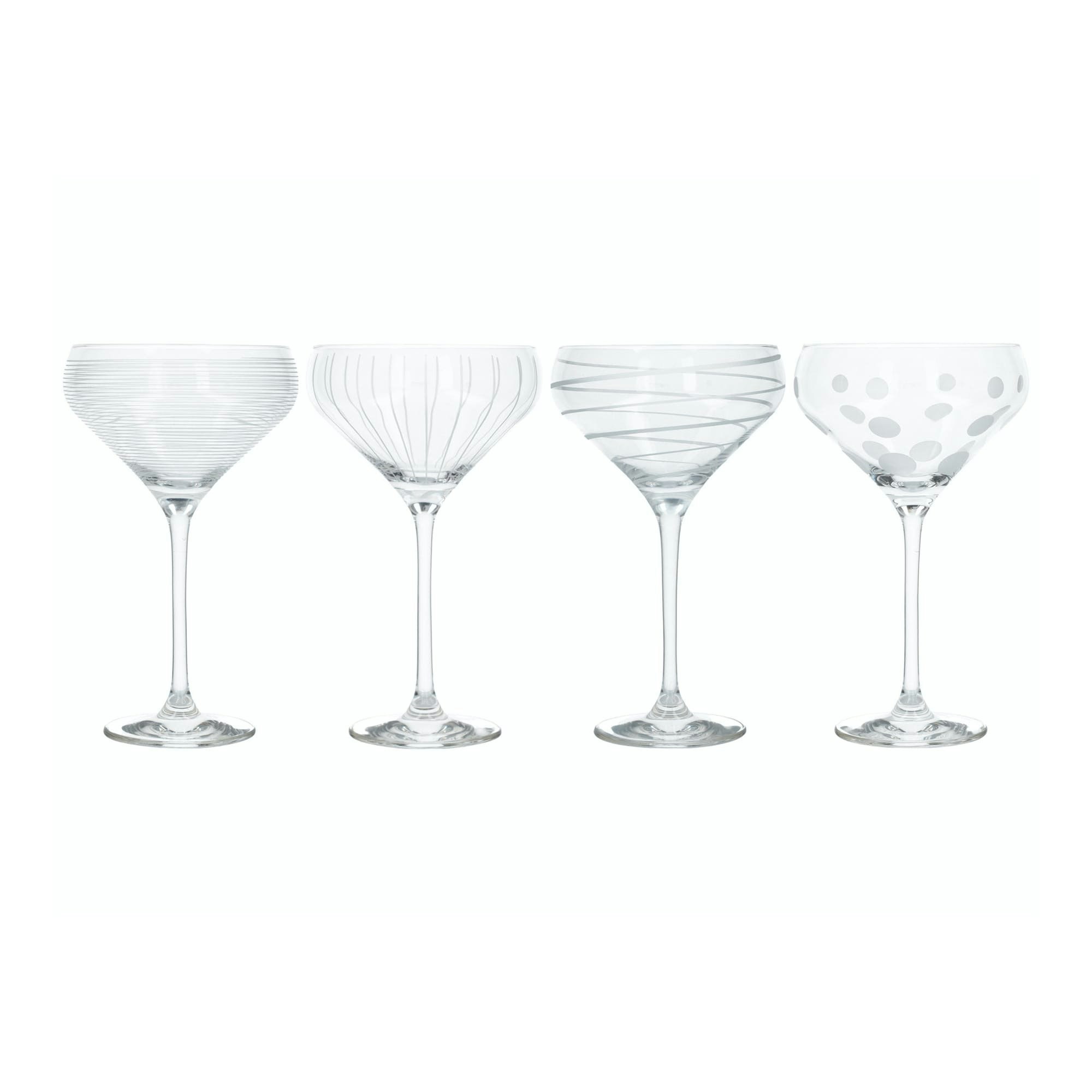 Deco Set of Four Champagnes Saucers by Distinctly Living