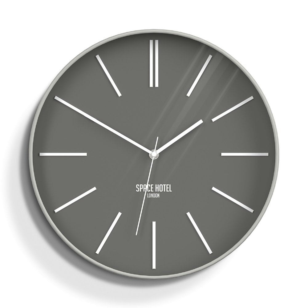 Grey Space Hotel Sci-Fi Sid Wall Clock by Newgate