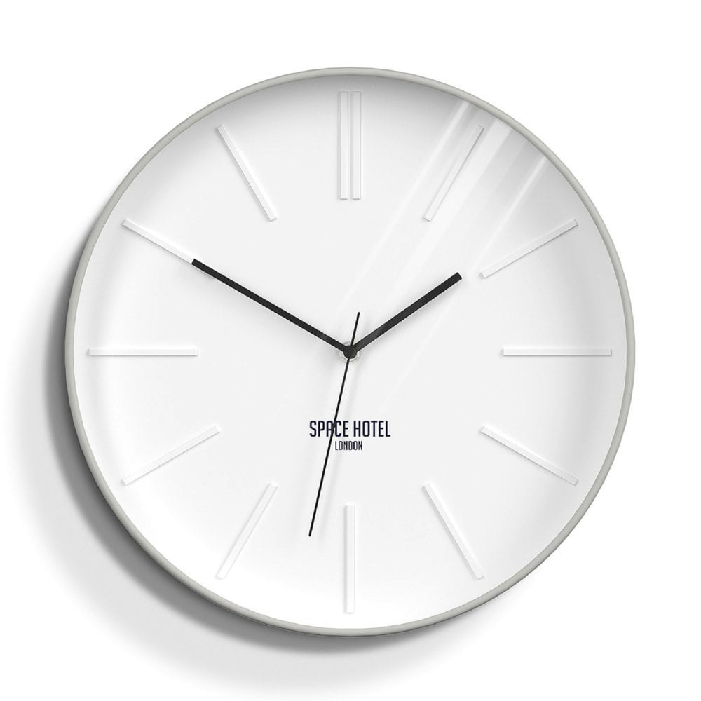 White Space Hotel Sci-Fi Sid Wall Clock by Newgate