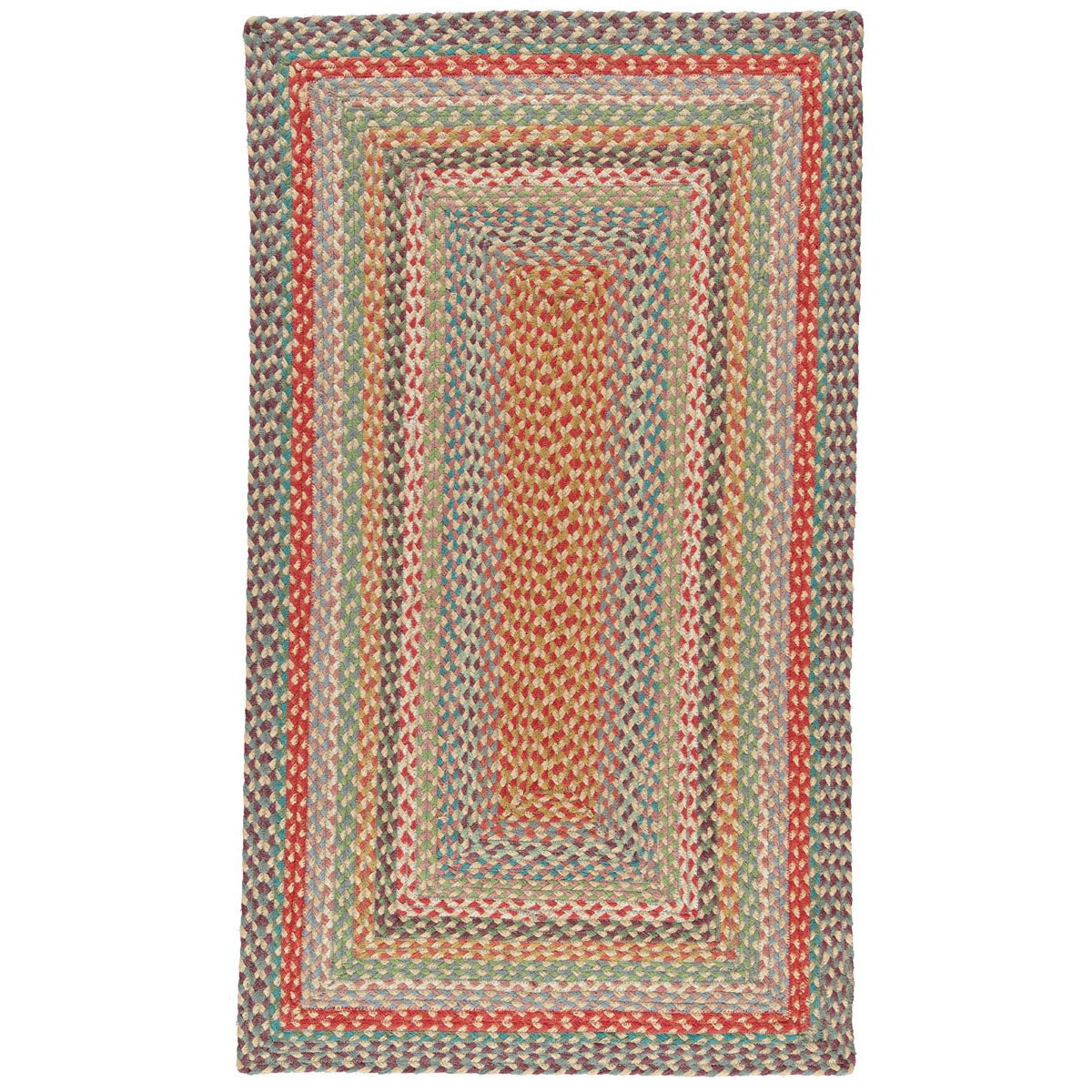 61 x 92cm Rectangle Carnival Organic Jute Rug by The Braided Rug Company