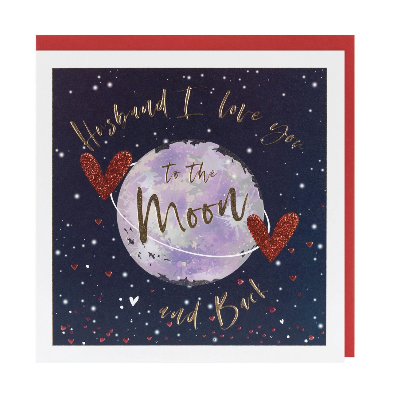 Husband Moon & Back Greeting Card by Bellybutton Bubble