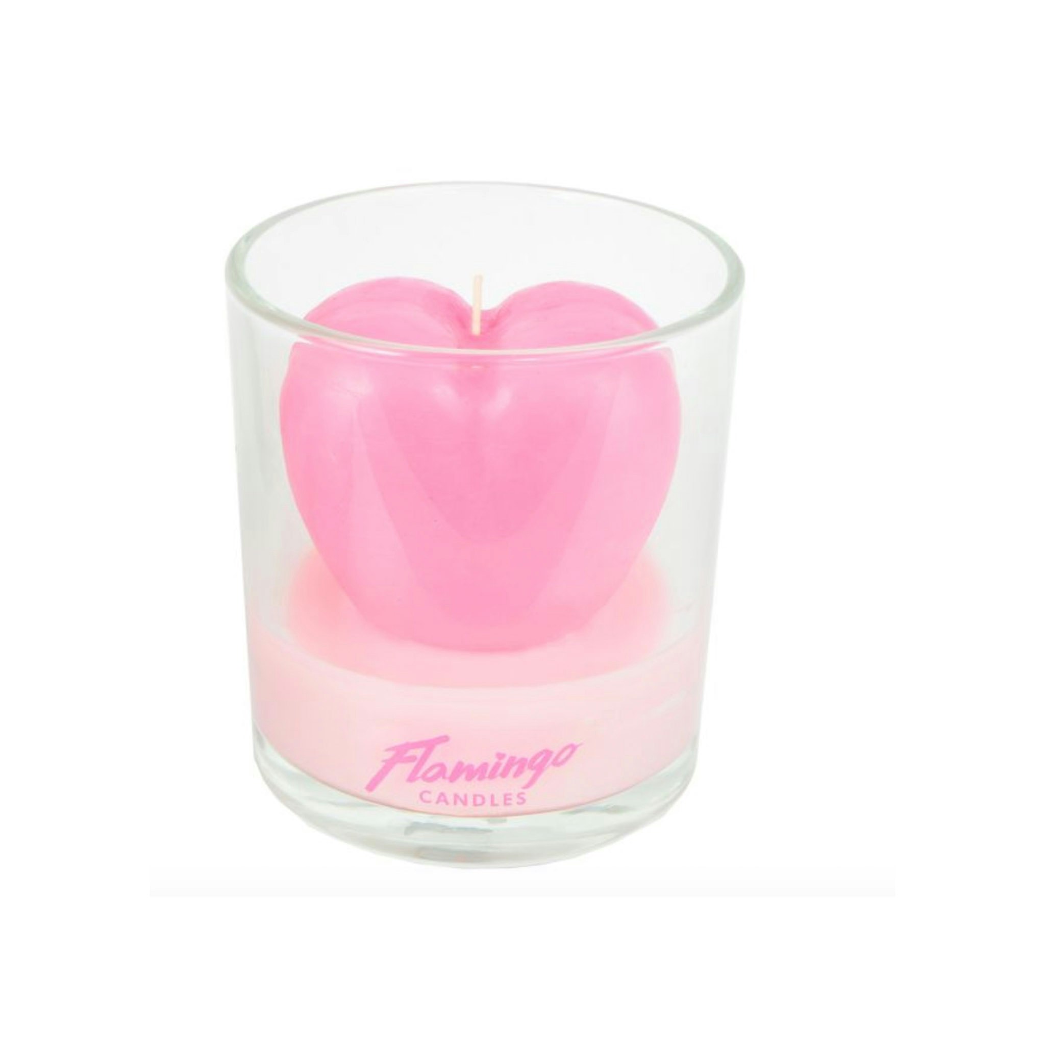 Rose Velvet & Oud 3D Heart Scented Candle by Flamingo Candles