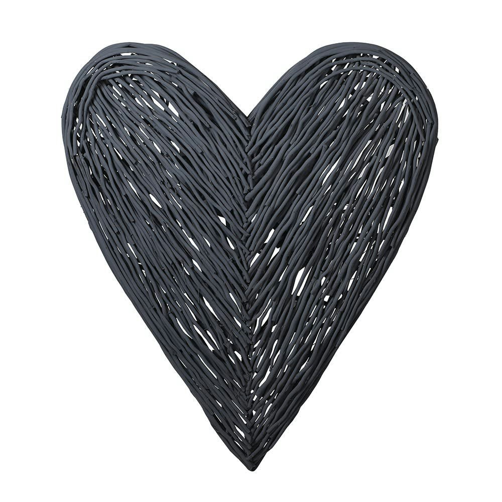 Dark Grey Willow Heart by Parlane