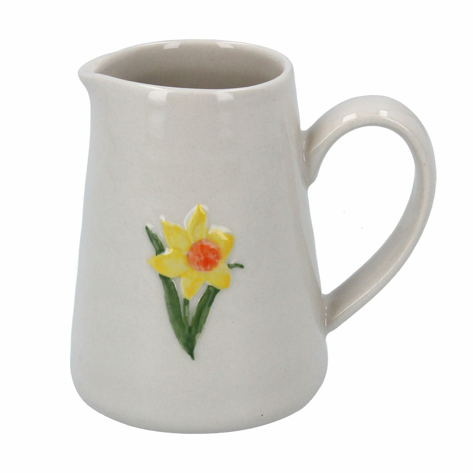 Mini Ceramic Daffodil Jug by Gisela Graham