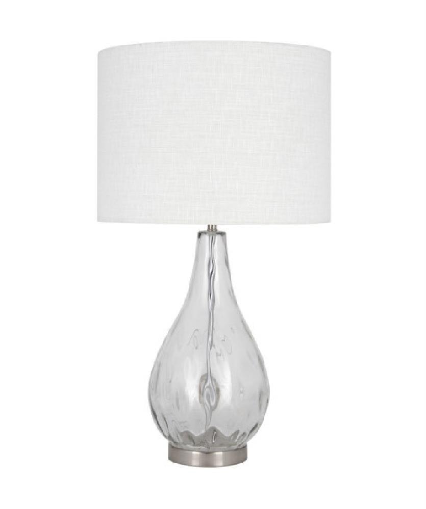 Clear Teardrop Glass Wave Lamp by Distinctly Living
