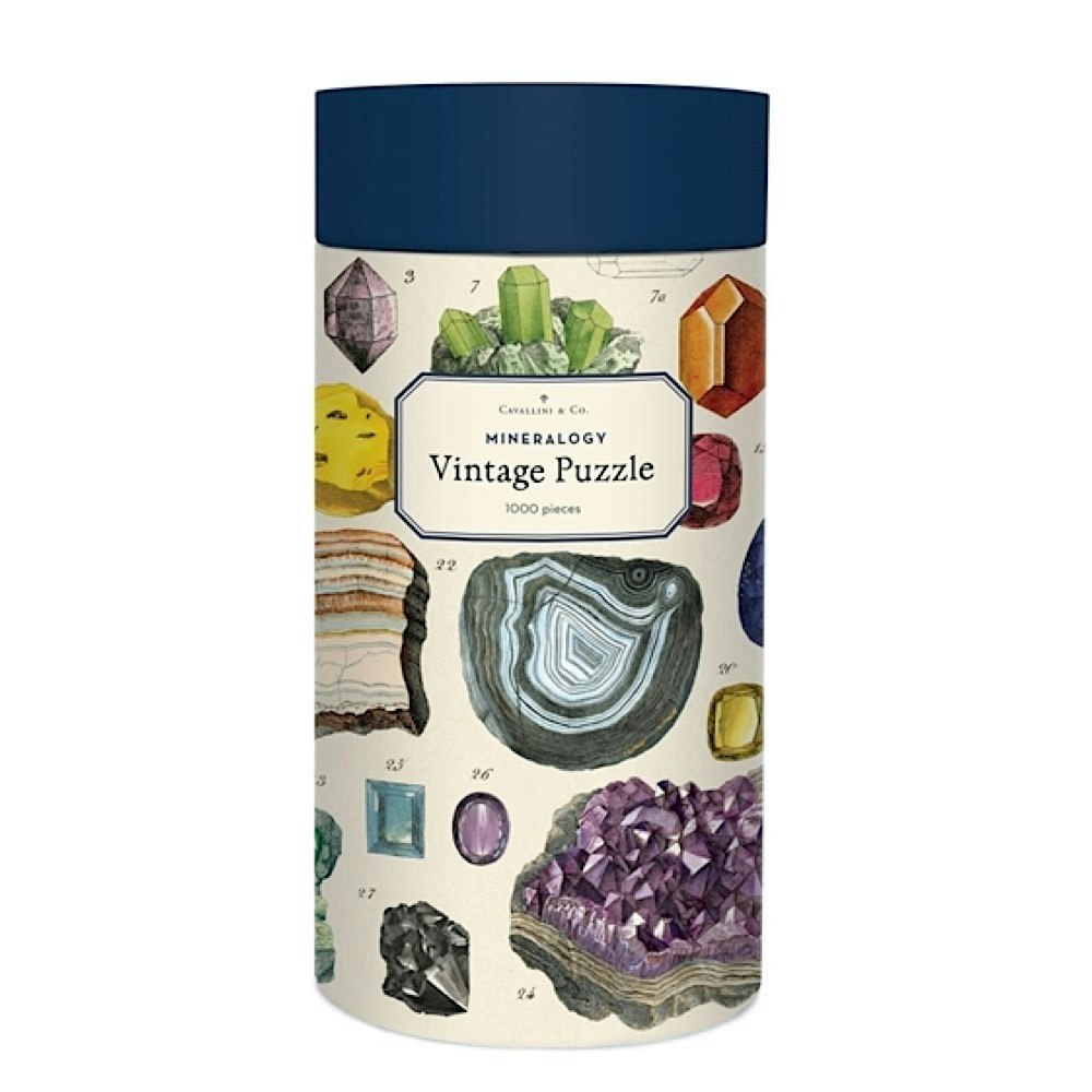 Mineralogy Vintage Puzzle by Cavallini & Co