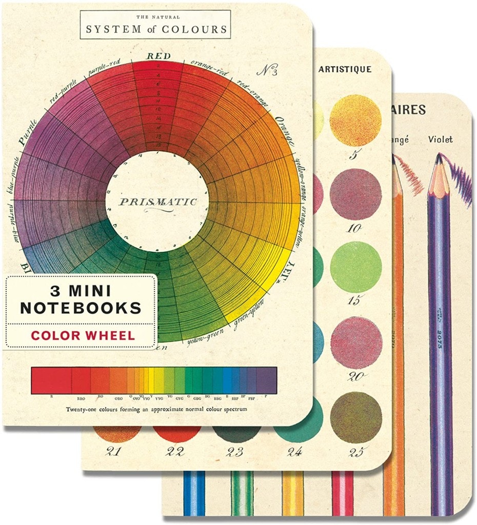 Set of 3 Colour Wheel Notebooks by Cavallini & Co