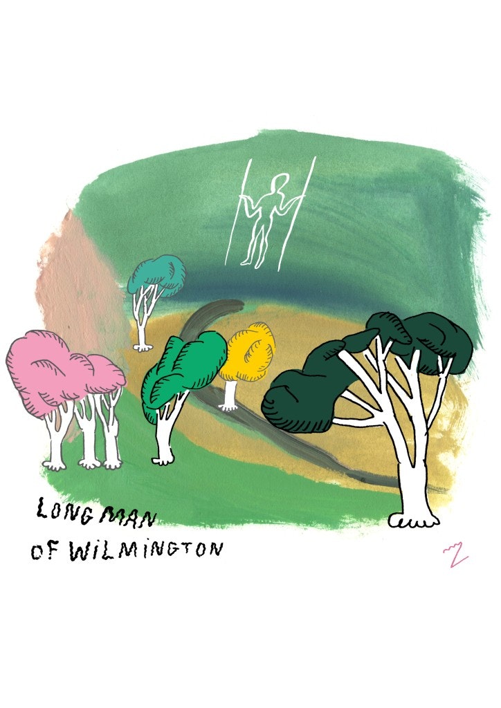 Long Man of Wilmington Print by Zebedee Helm