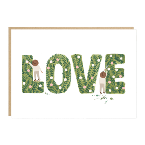 Love greeting card by Jade Fisher