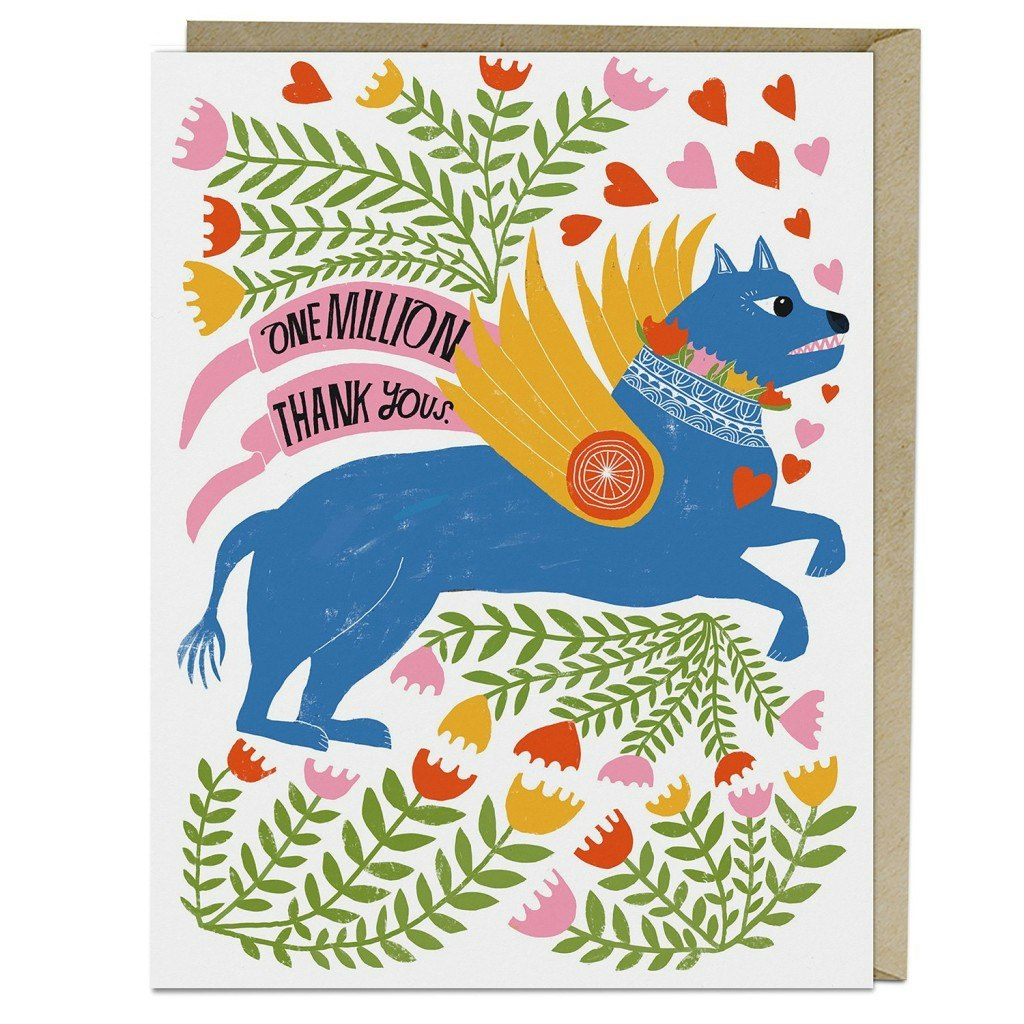 One Million Thank Yous Card by LISA CONGDON