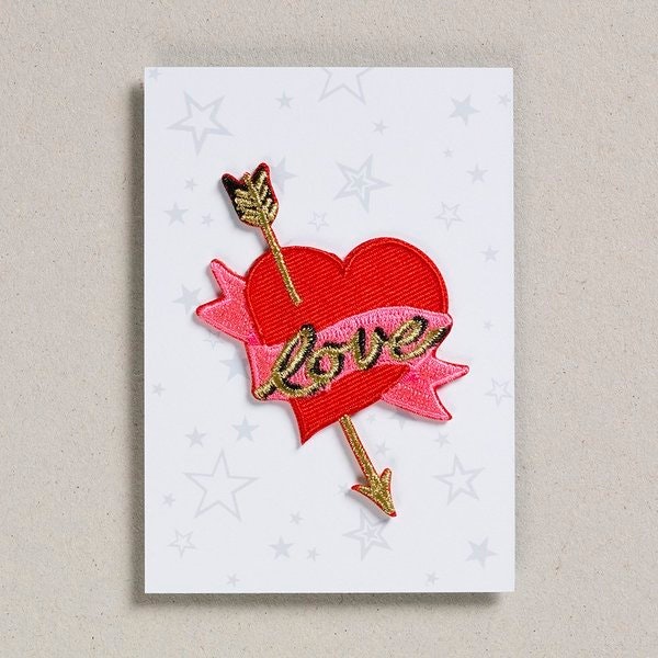 Love Heart with Arrow patch by Petra Boase