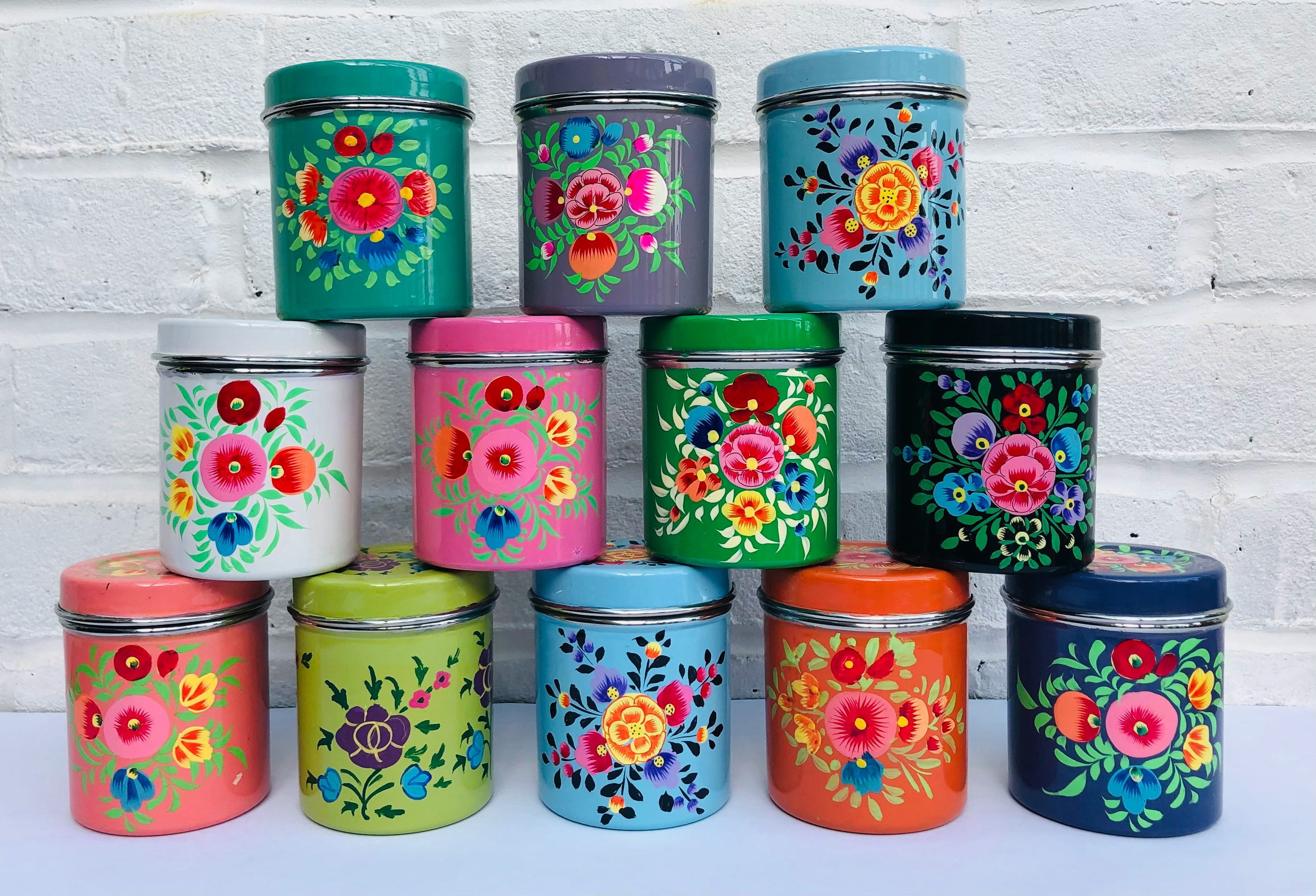 Kashmiri Canisters by Ian Snow