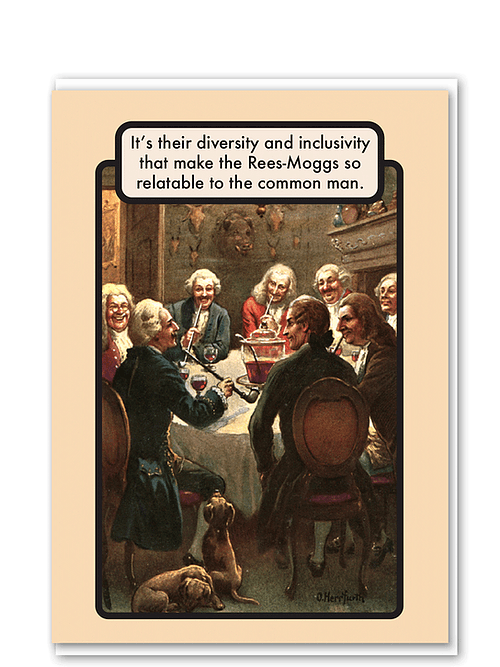 Rees Mogg Greeting Card by Objectables