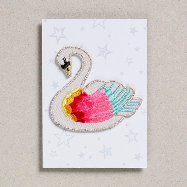 Rainbow Swan Patch by Petra Boase