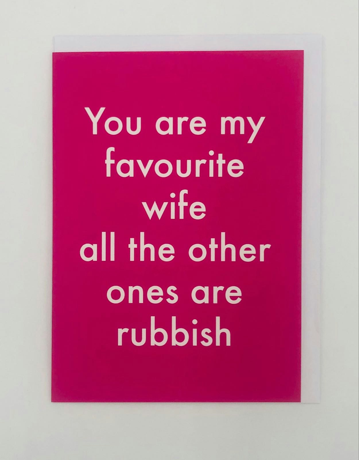Favourite Wife Card by Objectables