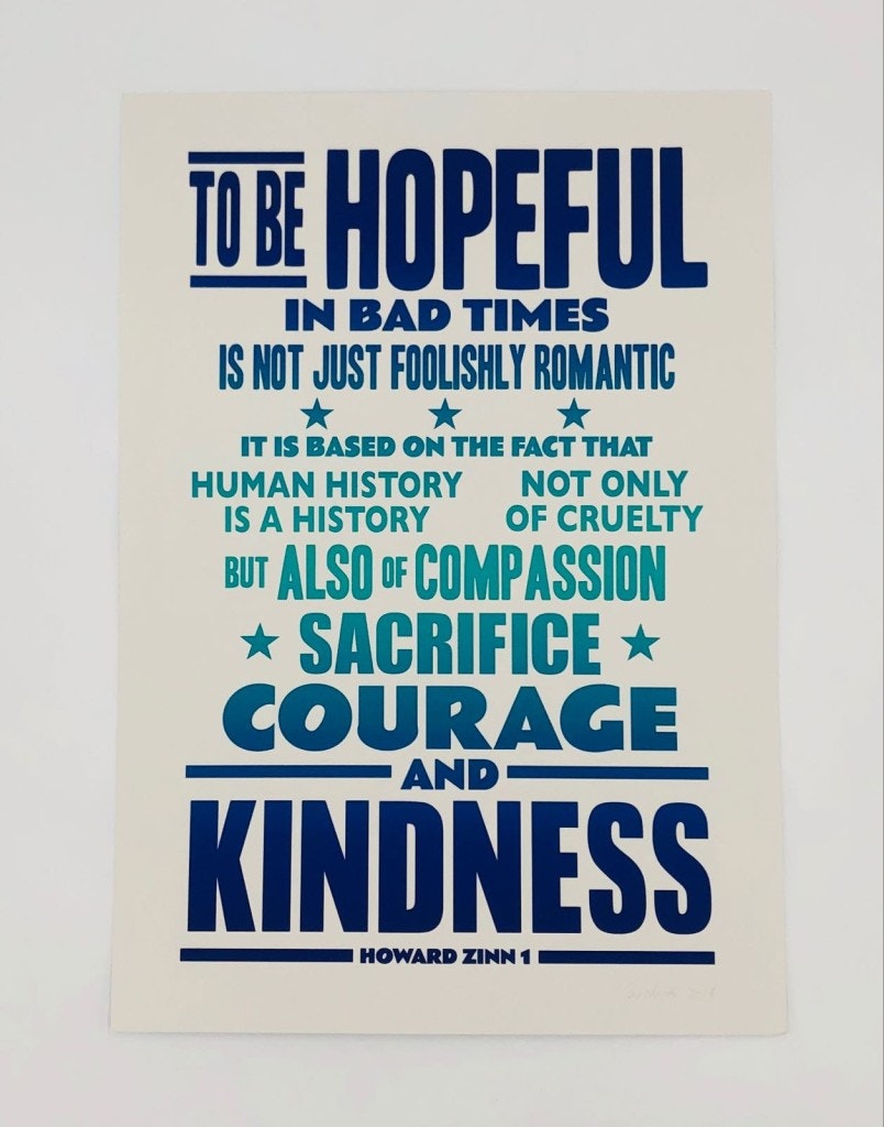 To Be Hopeful Print by Lucky Budgie