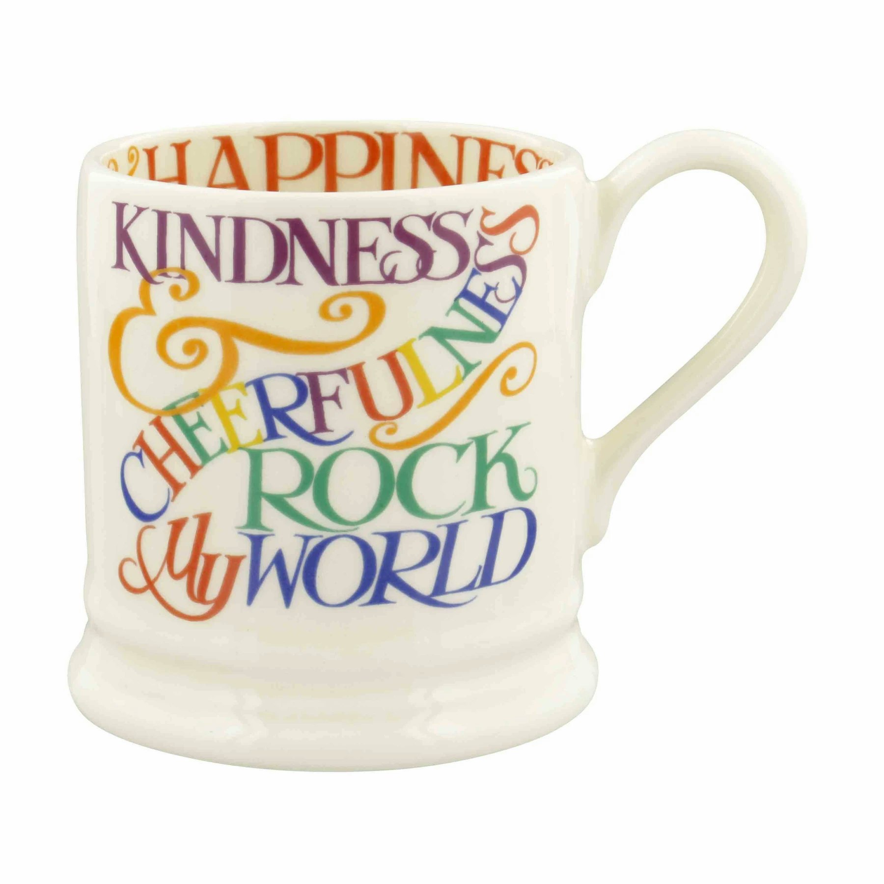 1/2 Pint Rainbow Toast Kindness and Cheerfulness Mug by Emma Bridgewater