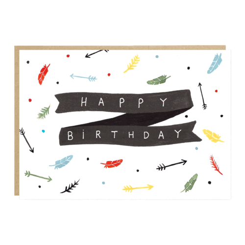 Happy Birthday Banner Card by Jade Fisher