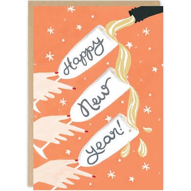 Happy New Year greeting card by Jade Fisher