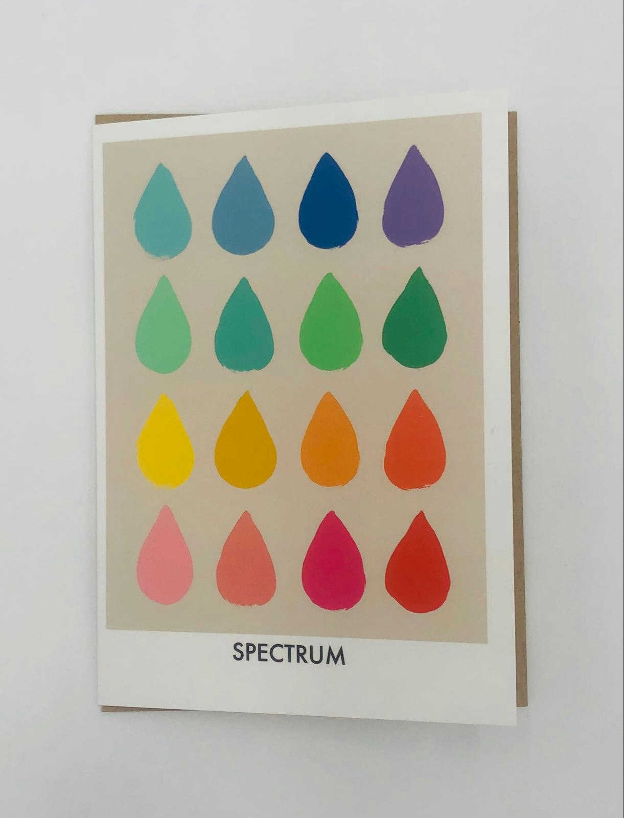 Spectrum Rainbows greeting card by East End Prints
