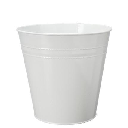 White Metal Planter Medium by Wikholm Form