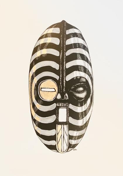 One Eye Closed 03 Print by ROSA HANSON-ALPS
