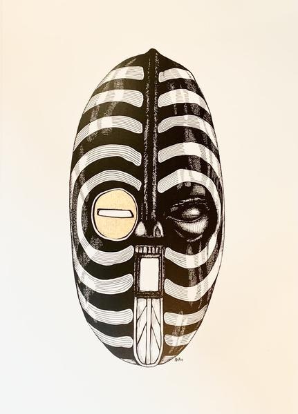 One Eye Closed 02 Print by ROSA HANSON-ALPS