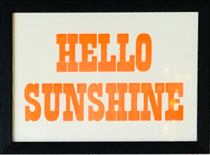 Hello Sunshine Print by Ledbury Letterpress