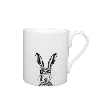 Sassy Hare - Medium Mug by Little Weaver Arts